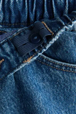 Short de longueur genou en denim - Bleu denim — photo 3