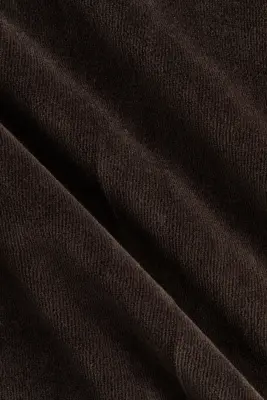 Pantalon jogger en velours - Marron foncé — photo 3