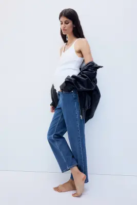 MAMA Straight Ankle Jeans - Bleu denim — photo 4