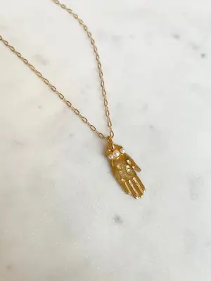 Nouveau ! ALHAJA Pendentif Fatima Perles Naturelles — photo 3