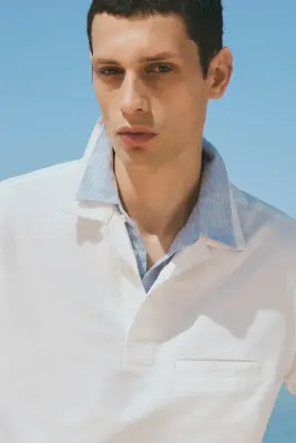 CHEMISE POPOVER EN COTON OXFORD - BLANC — photo 5