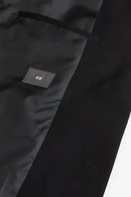 Veste Skinny Fit à fermeture droite - Noir — photo 1