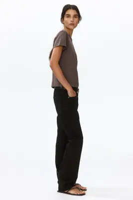 T-shirt ajusté - Taupe foncé — photo 2