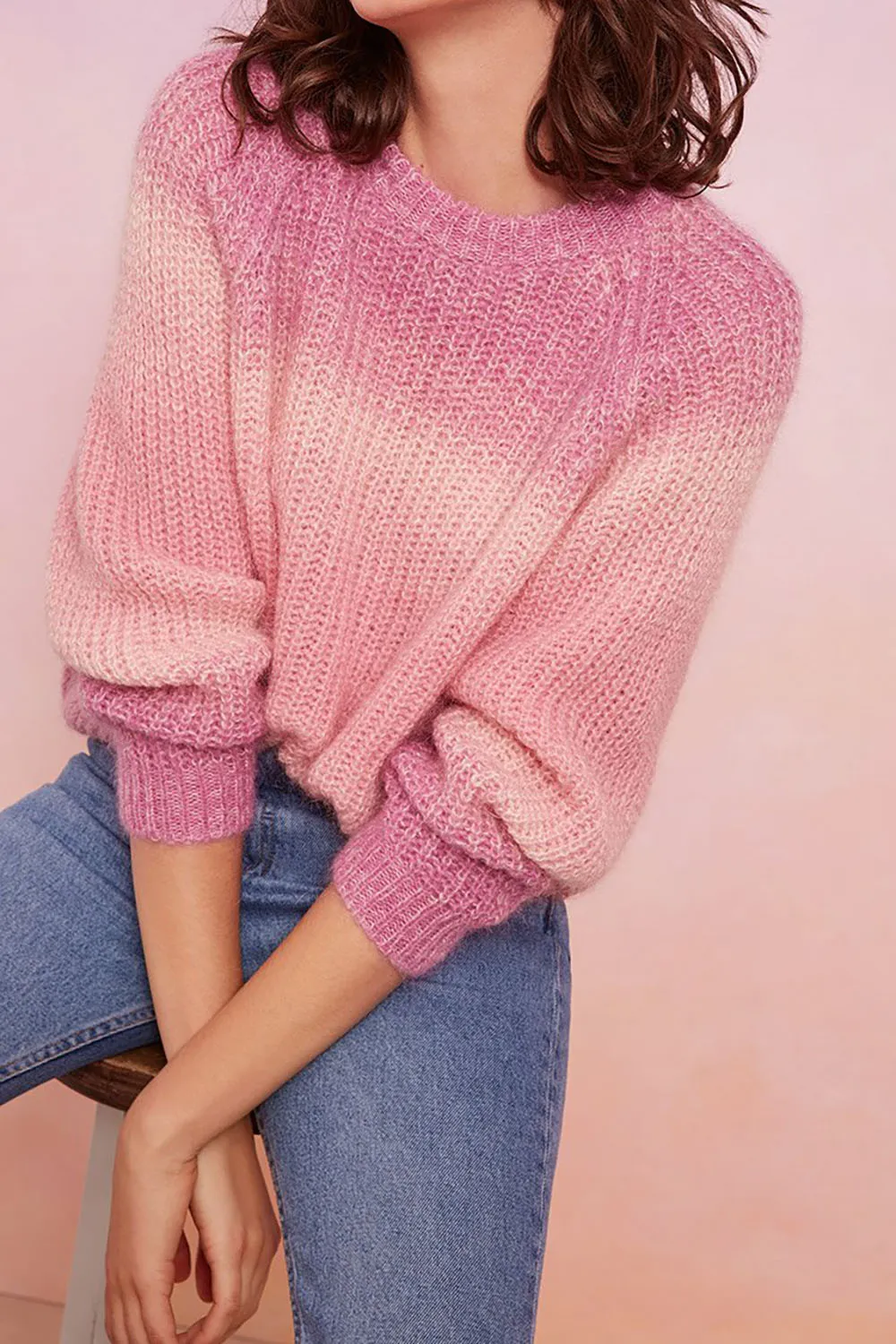 pull aurore rose/opale