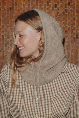 Cagoule en maille côtelée — photo 2