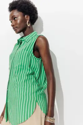 Chemise rayée sans manches — photo 5