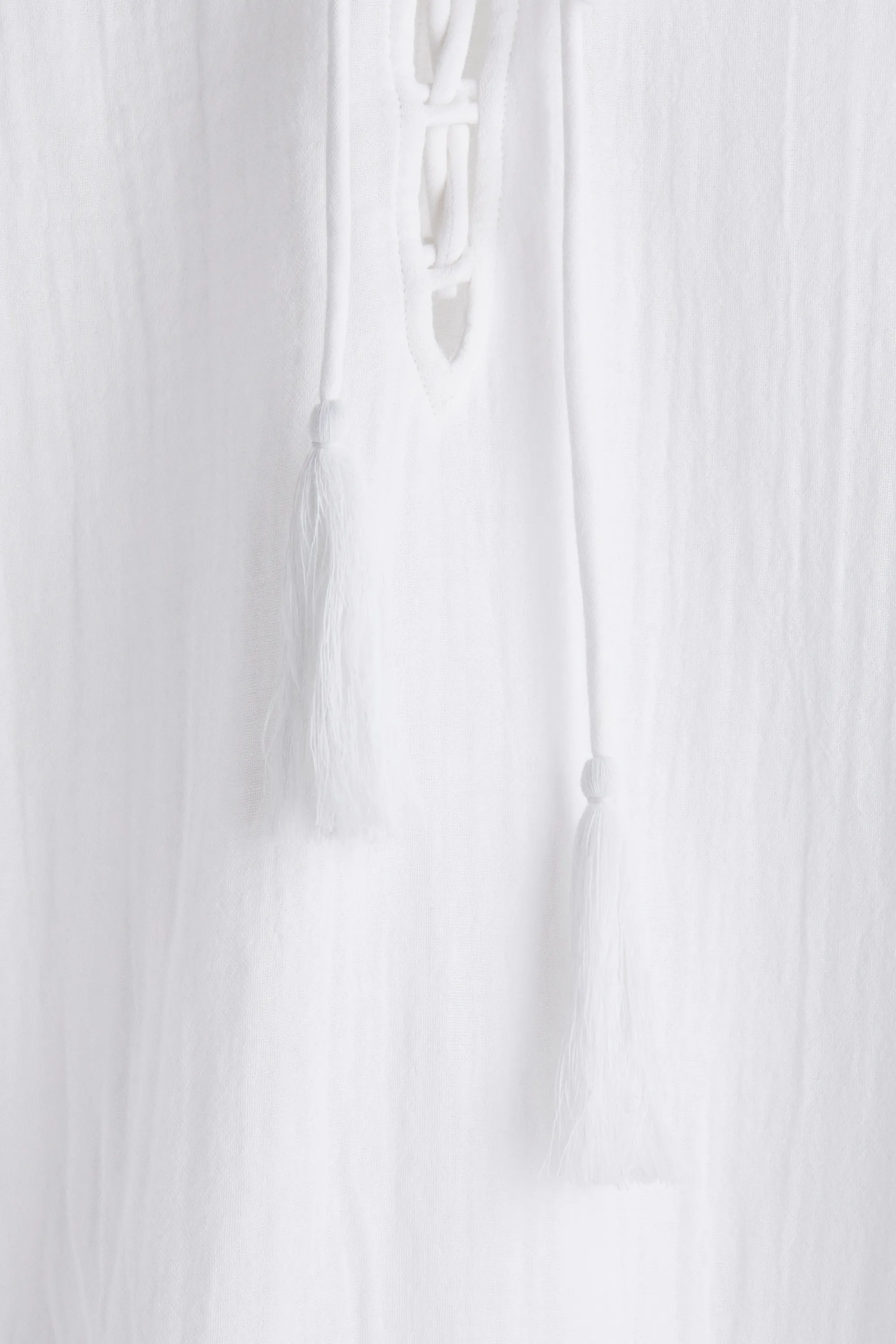 Robe tunique en coton - Blanc