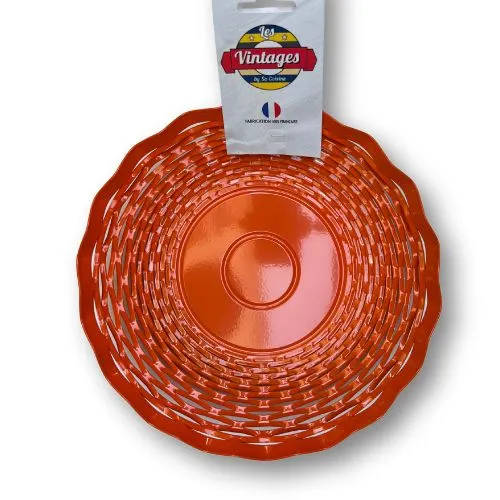 Corbeille à pain ronde en inox coloré