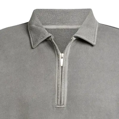 ADIDAS SWEAT ZIP GRANDE LONGUEUR Gris — photo 5