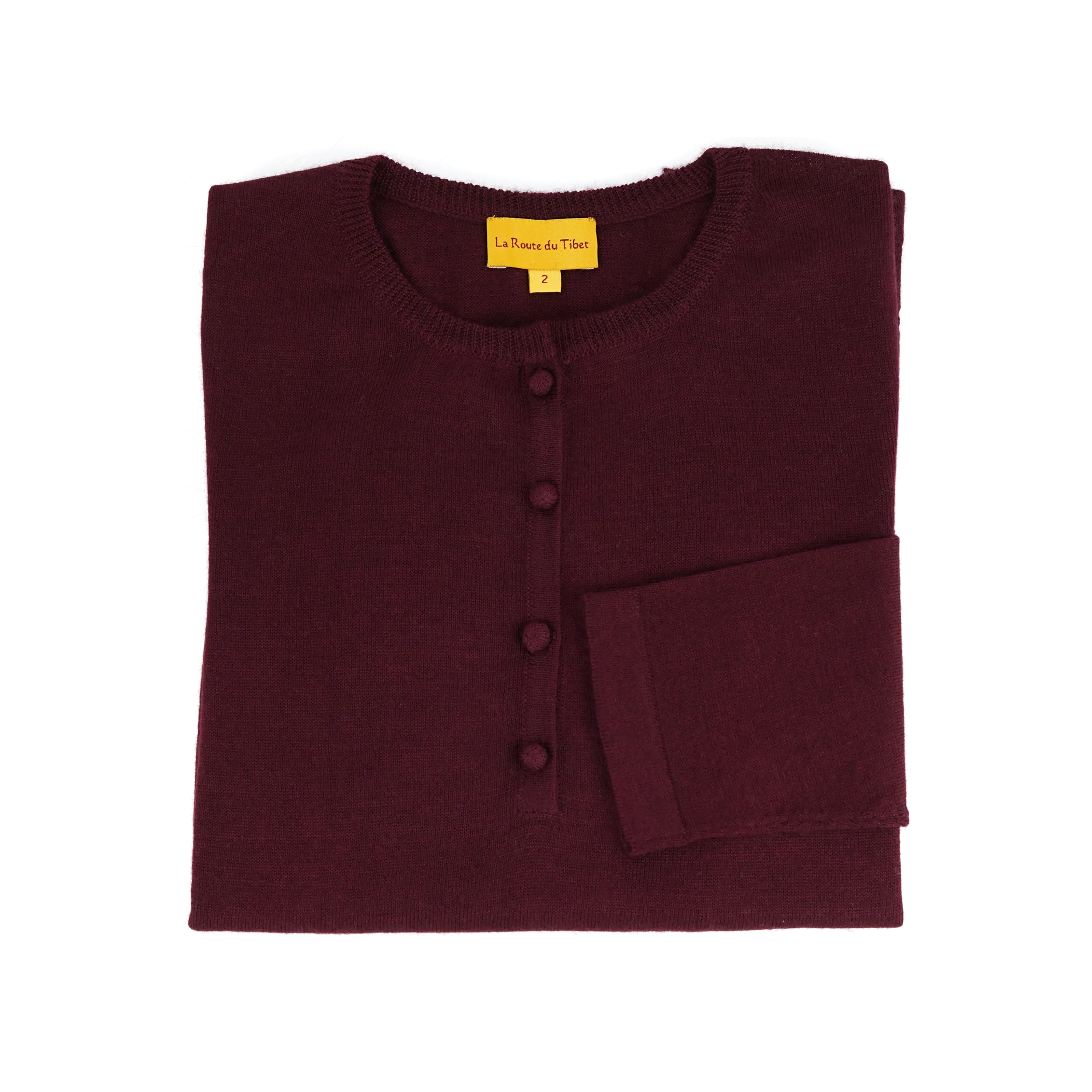 Pull en pashmina et soie - rouge moine