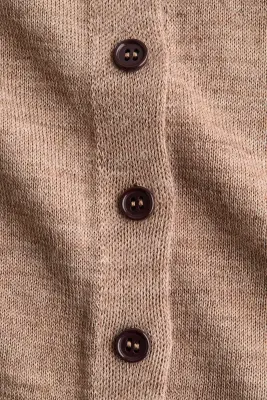 Gilet à col cheminée - Beige chiné — photo 4