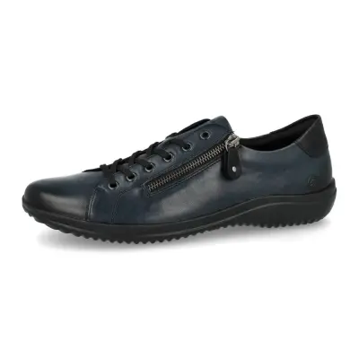 Baskets Remonte D1E03-14 Bleues - Cuir Lacets Grande Pointure Femme — photo 1