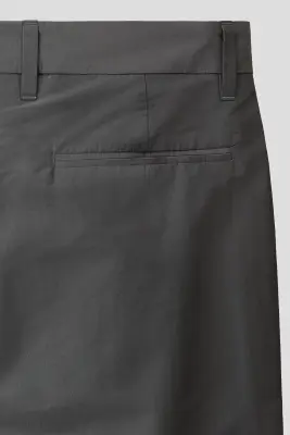 Pantalon Regular Fit en coton mélangé - Gris foncé — photo 4