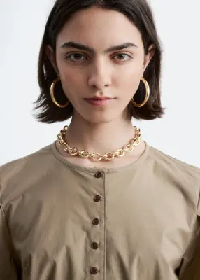 Blouse à manches bouffantes - Beige foncé — photo 1