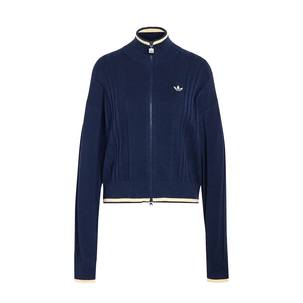 Adidas Knit Firebird Track Top Night Indigo