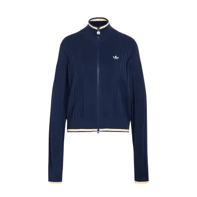 Adidas Knit Firebird Track Top Night Indigo — photo 1
