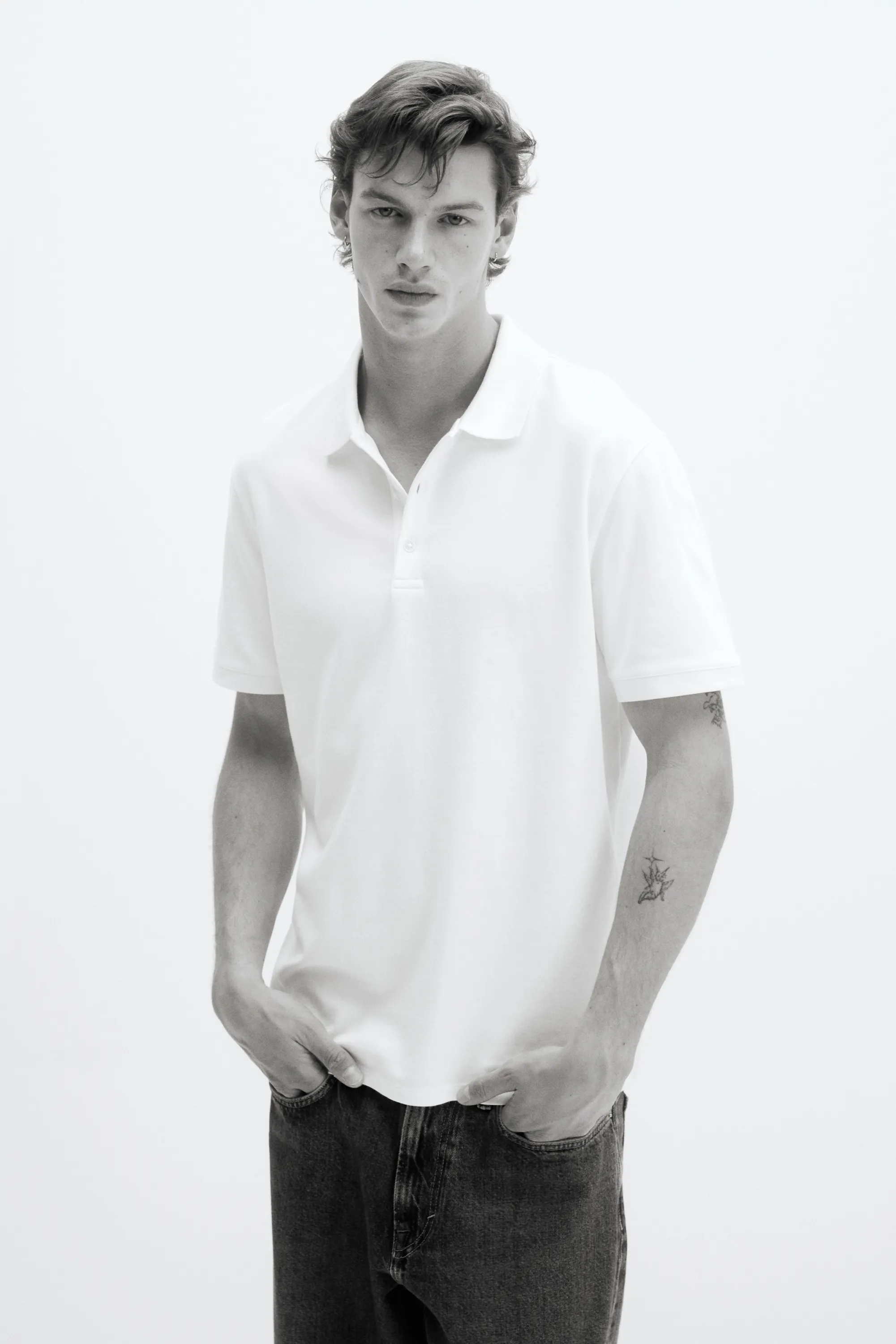 Polo Cooling Regular Fit - Blanc