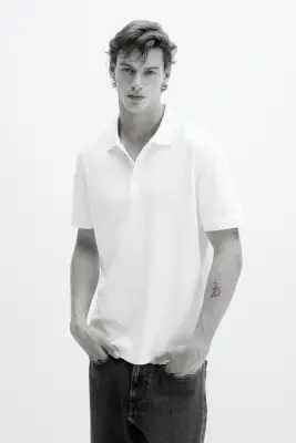 Polo Cooling Regular Fit - Blanc — photo 1