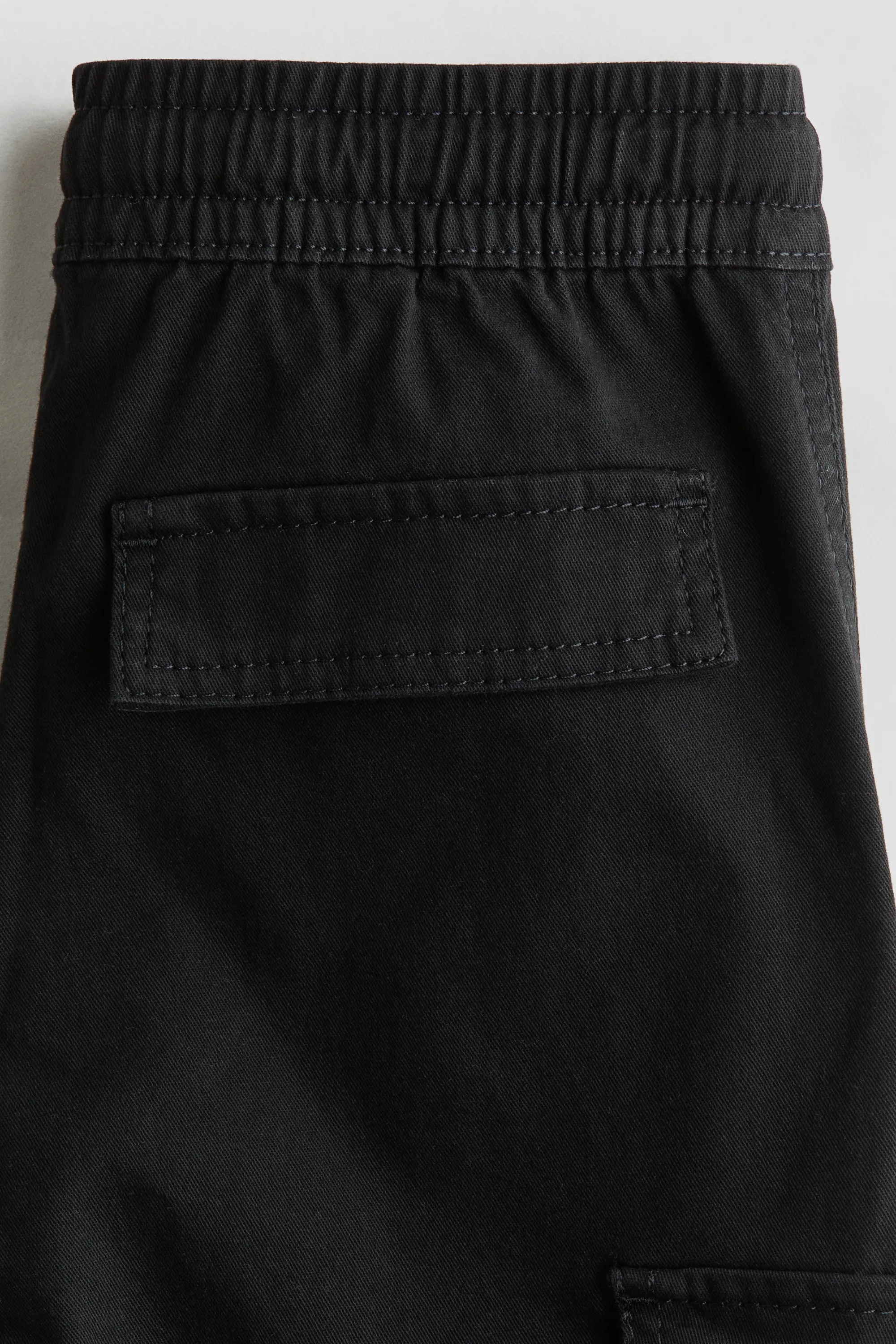 Pantalon jogger cargo en coton - Noir