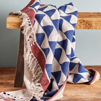 Plaid Rimme Bleu — photo 3