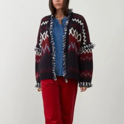 Gilet Skanlada Marine & Bordeaux — photo 1