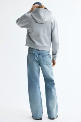 Relaxed Bootcut Jeans - Bleu denim clair — photo 2