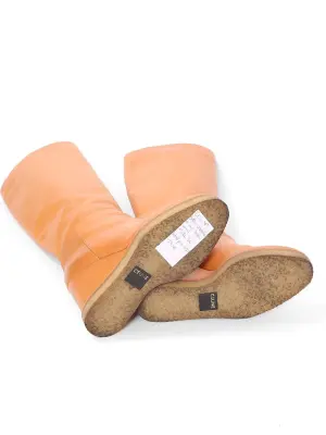 Bottes compensées en cuir camel Prix boutique 1450€ Taille 36 — photo 5