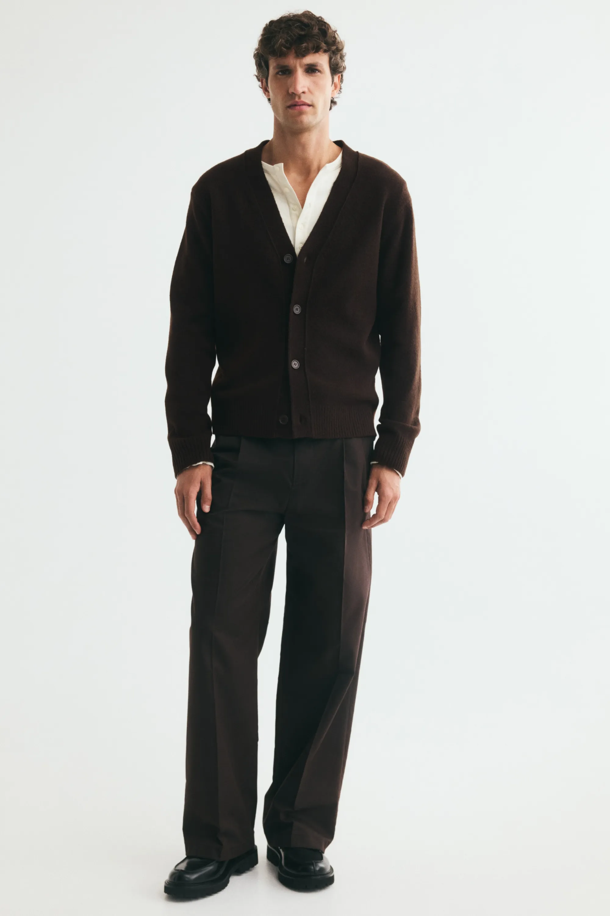 Gilet Regular Fit - Marron foncé