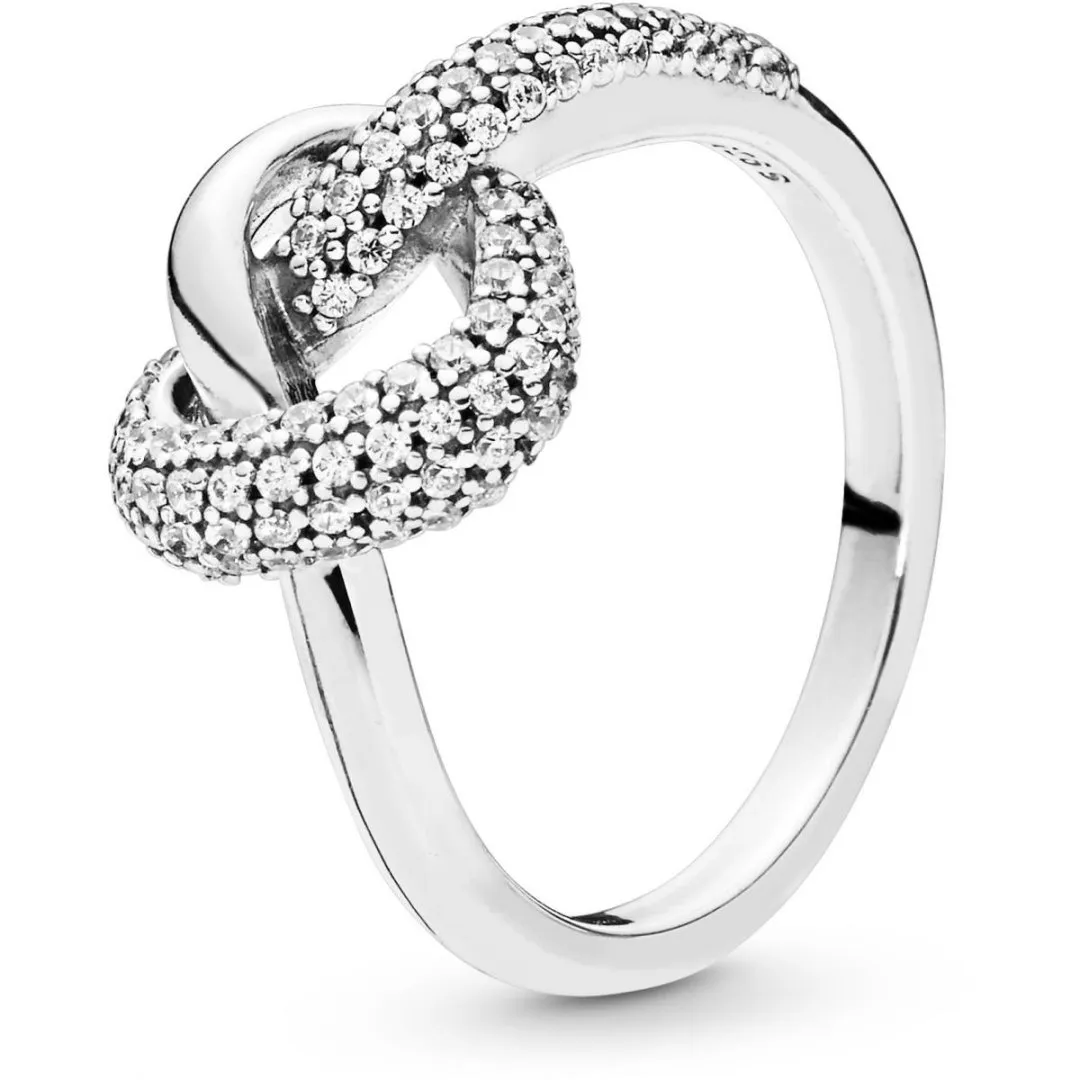 Bague coeur noue
