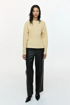 Sweat cintré - Beige — photo 1