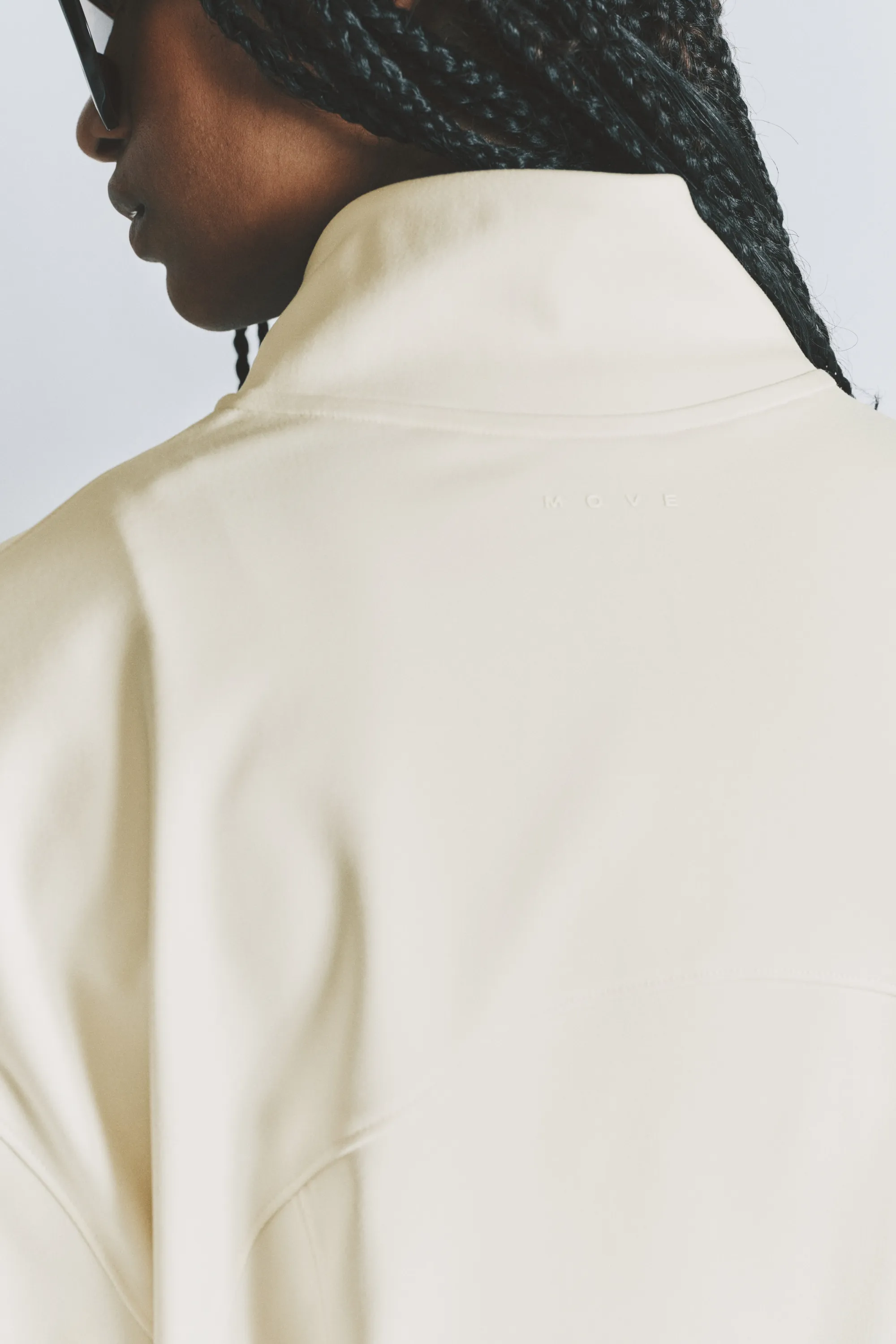 Veste de survêtement de sport SoftMove™ - Ivoire