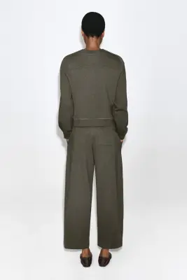 PANTALON DE JOGGING BARREL EN COTON - BRUN — photo 3