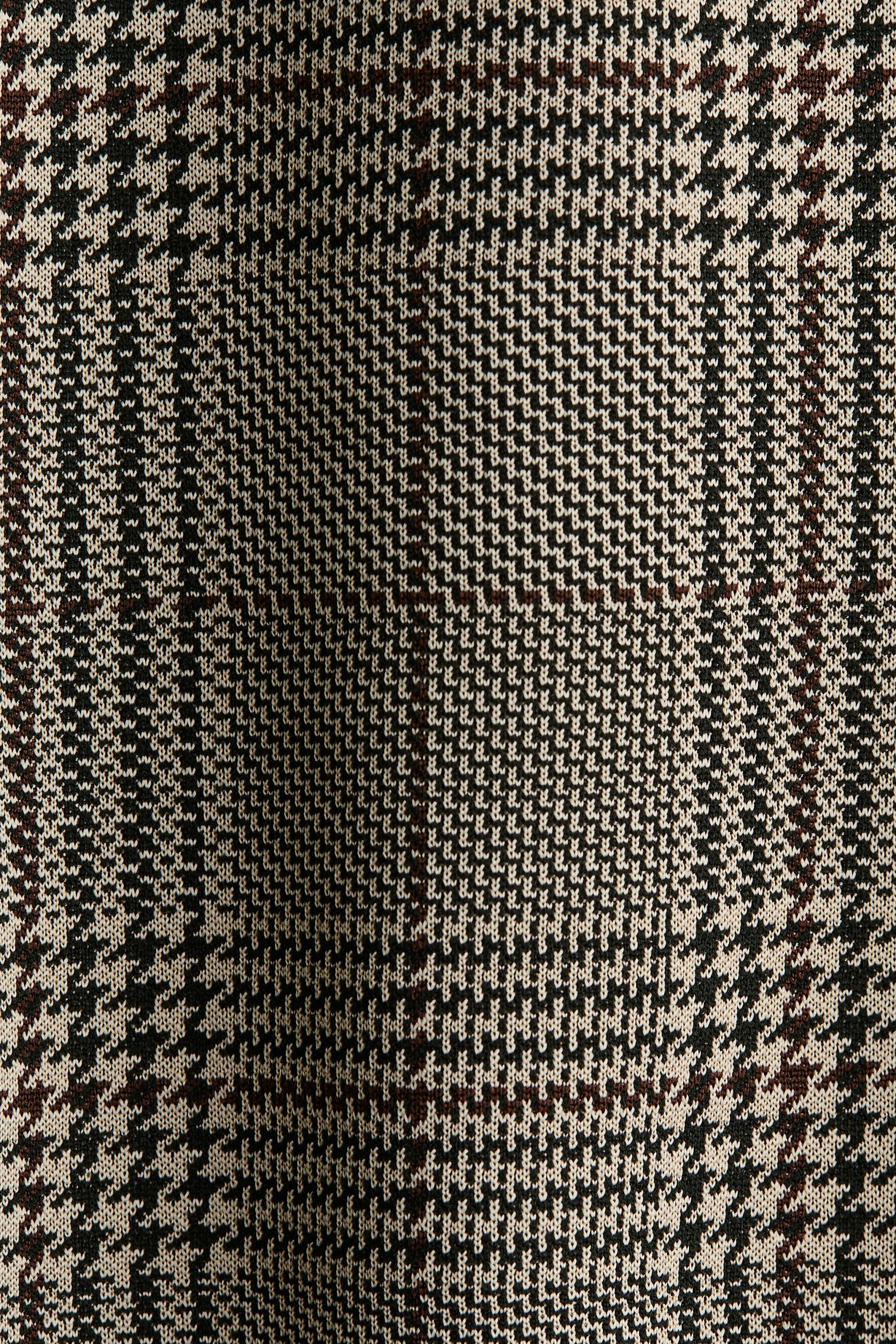 Minirobe avec ceinture - Marron foncé/carreaux