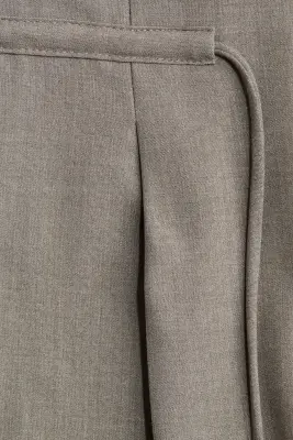 Pantalon chic avec cordon de serrage - Taupe — photo 4