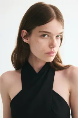 Robe blazer dos nu - Noir — photo 3
