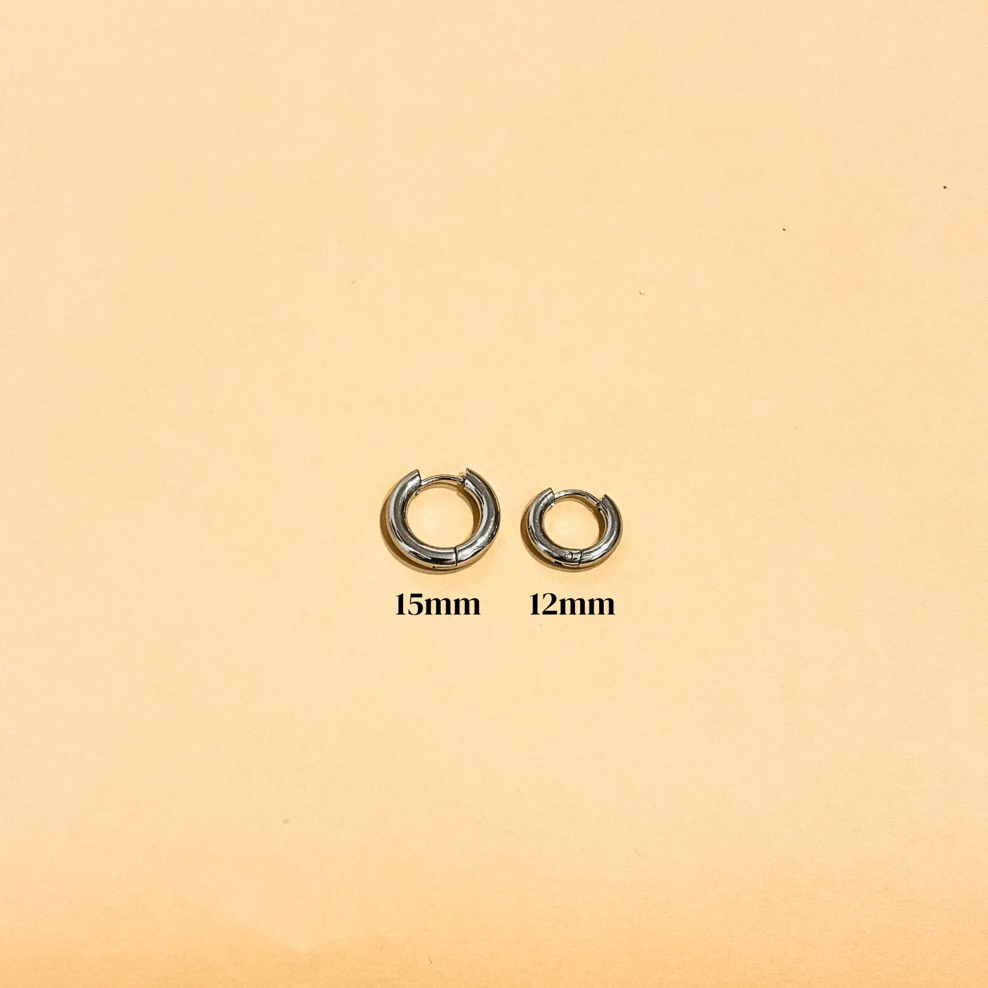 Boucles d’oreilles Tube Argenté - 2 tailles disponibles