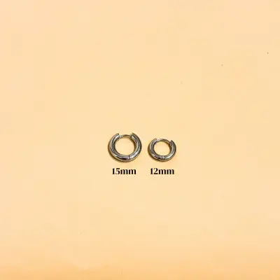 Boucles d’oreilles Tube Argenté - 2 tailles disponibles — photo 1