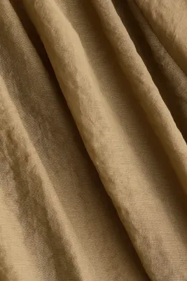 Robe volumineuse avec détail à nouer - Vert kaki — photo 3