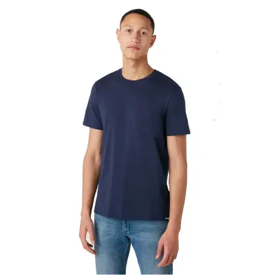 WRANGLER SS TEE SHIRT PACK X2 Blanc Marine — photo 2