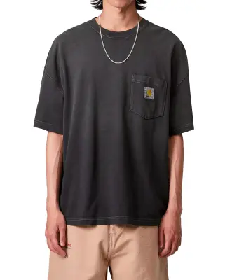 Tee Shirt Hudson Pocket Black Chalk Wash — photo 4