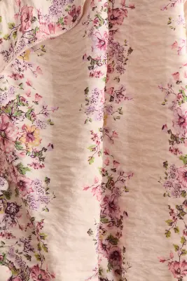 Crop top à boutons - Rose ancien clair/fleuri — photo 2