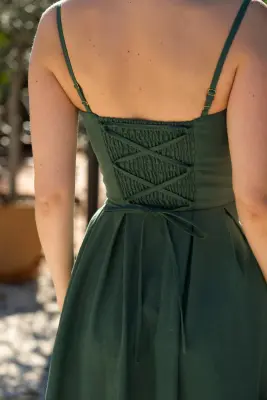 Isla Corset Dress - Navy — photo 2