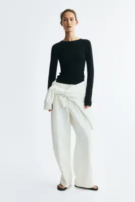 Top en coton Supima® - Noir — photo 1