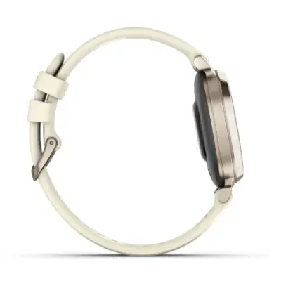 Garmin Lily 2 Cream Gold bracelet silicone blanc coco 010-02839-00 — photo 4