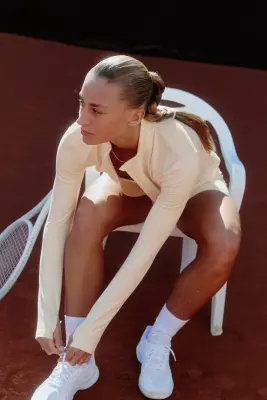 Veste de sport zippée SoftMove™ - Beige pêche — photo 2