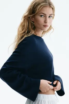 Top oversize - Bleu marine — photo 2