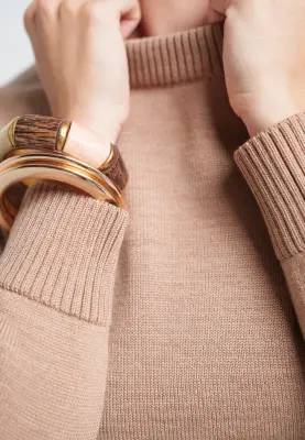 Le pull classique - Camel clair — photo 2