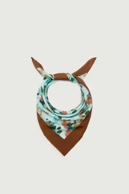FOULARD CAPUCINE TURQUOISE — photo 2
