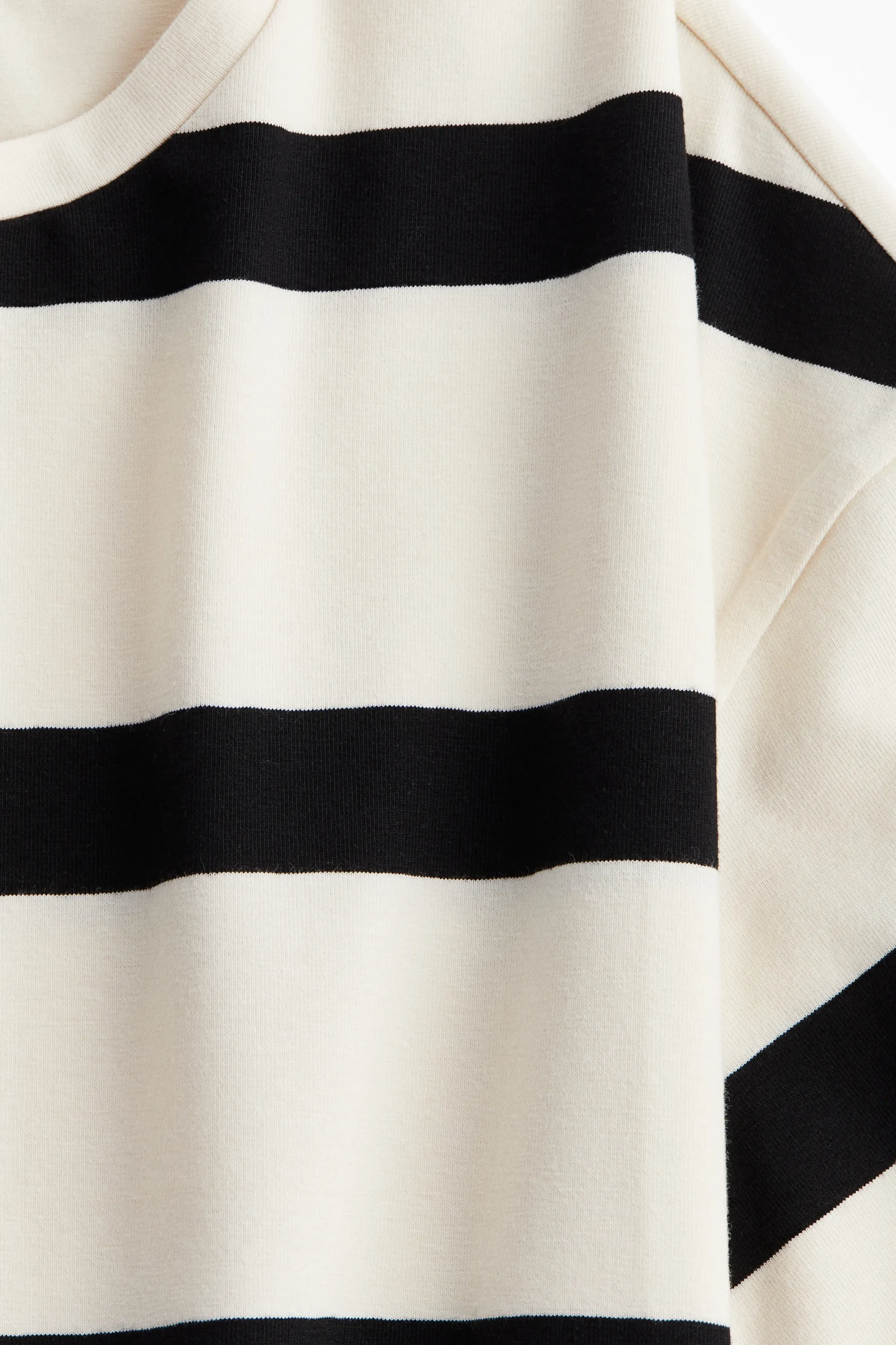 Robe T-shirt - Beige clair/rayé