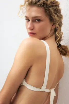 Haut de maillot - Crème — photo 4